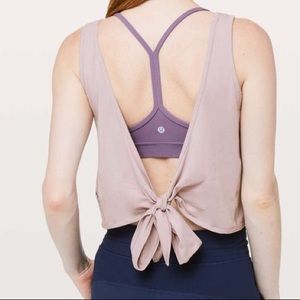 Lululemon light green wrap tank top